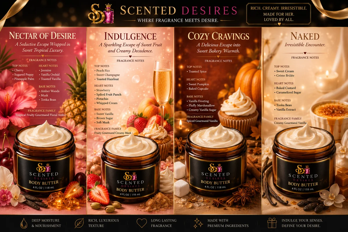 Scented Desires body butter collection