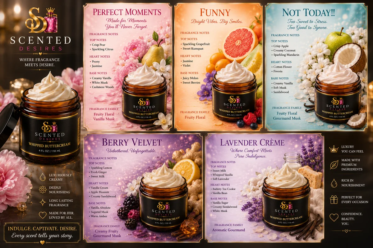 Scented Desires whipped buttercream collection